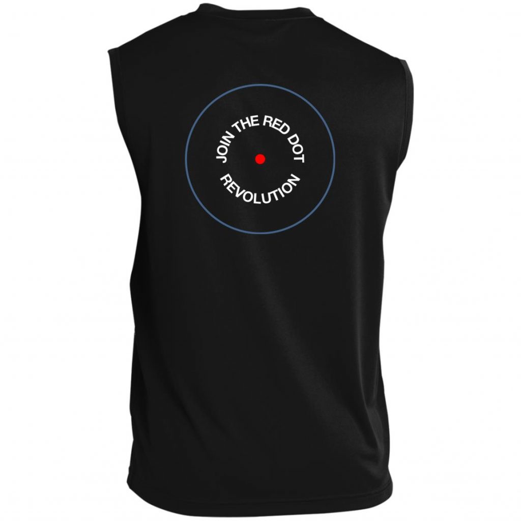 "Join the Red Dot Revolution" Men’s Sleeveless Performance Tee