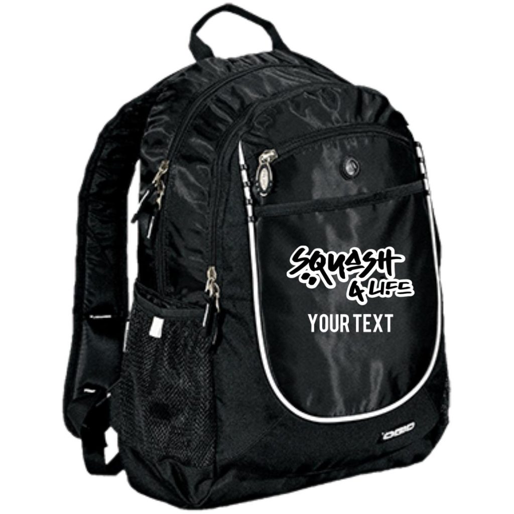 Personalized Rugged  "Squash 4 Life" Backpack