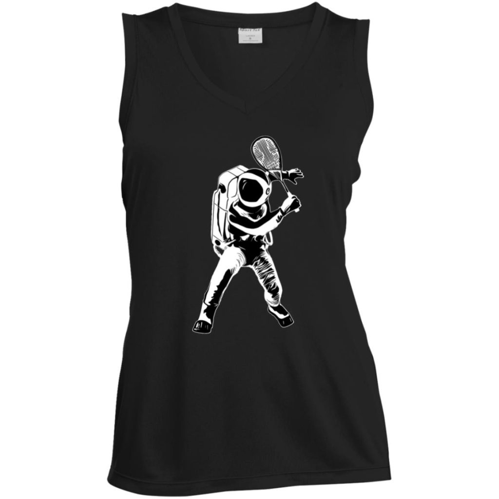 Astronaut Ladies' Sleeveless V-Neck Performance Tee