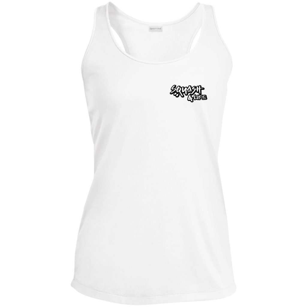 "Squash 4 Life" Women's Performance Racerback Tank