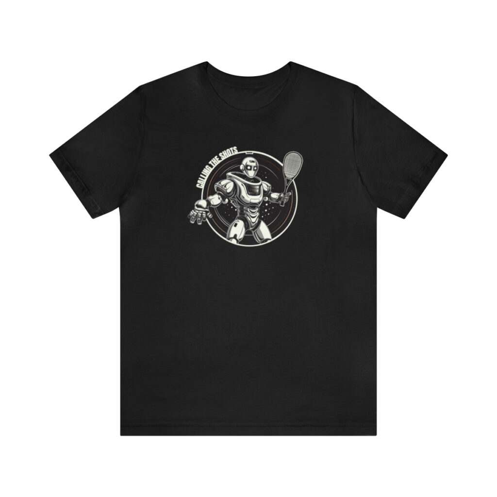 "Calling The Shots" Robot Unisex Jersey Short Sleeve Tee